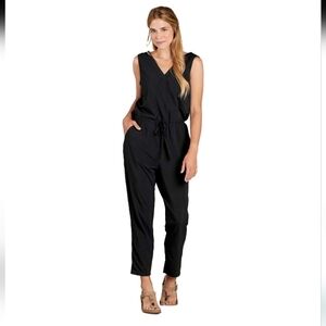 Toad&Co Sunkissed Liv Black Sleeveless Jumpsuit M